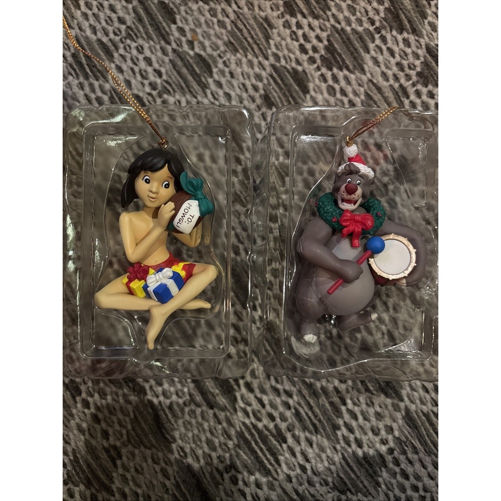 1996 Grolier Walt Disney's The Jungle Book MOWGLI & BALOO Ornaments First issue - Picture 8 of 8